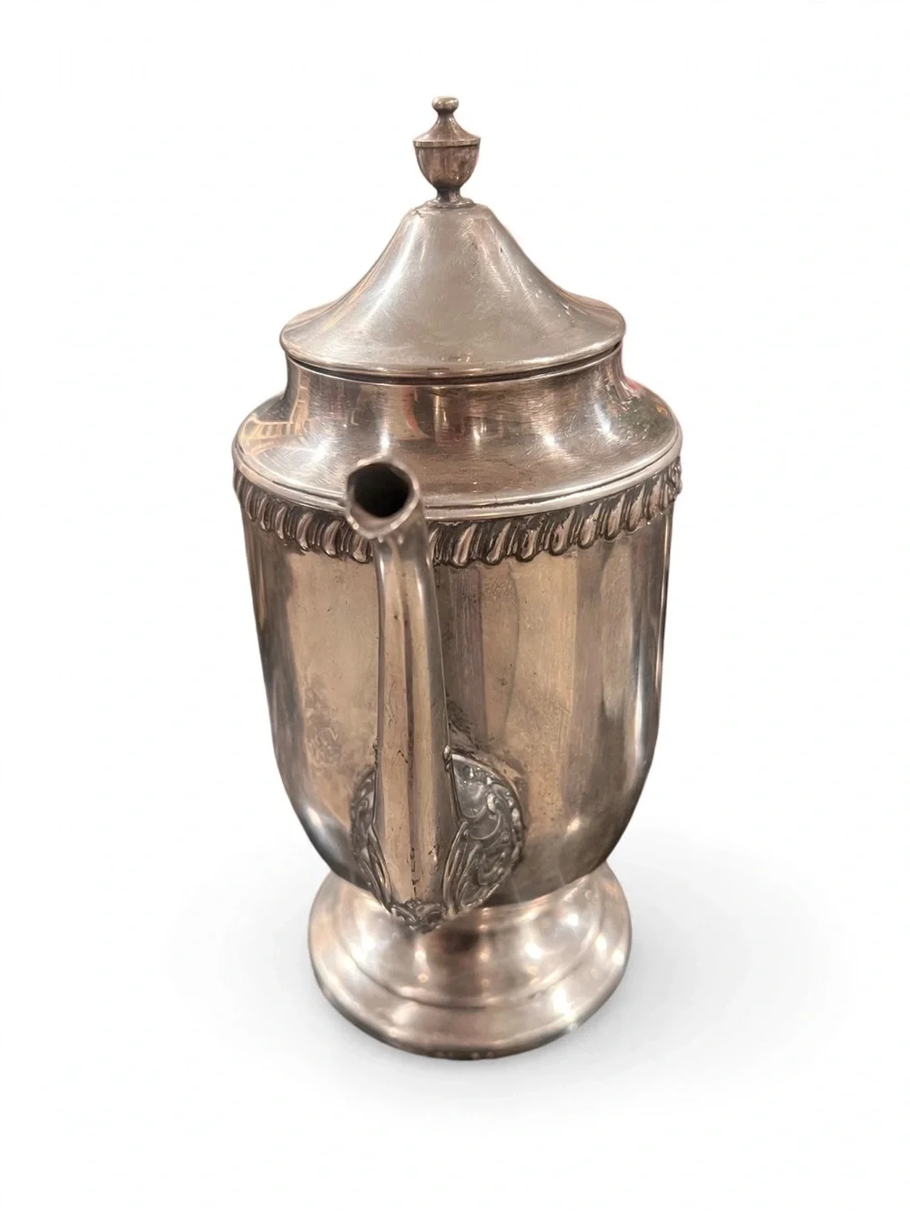 VTG Ornate Pedestal Circa 1910s-1930 Victorian Colonial Revival style Coffee Pot